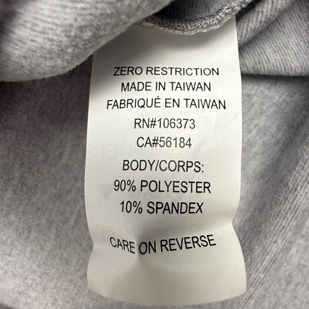 Zero Restriction Womens Gray 1/4 Zip Performance Hoodie Thumbhole Small Acorn - Picture 10 of 13